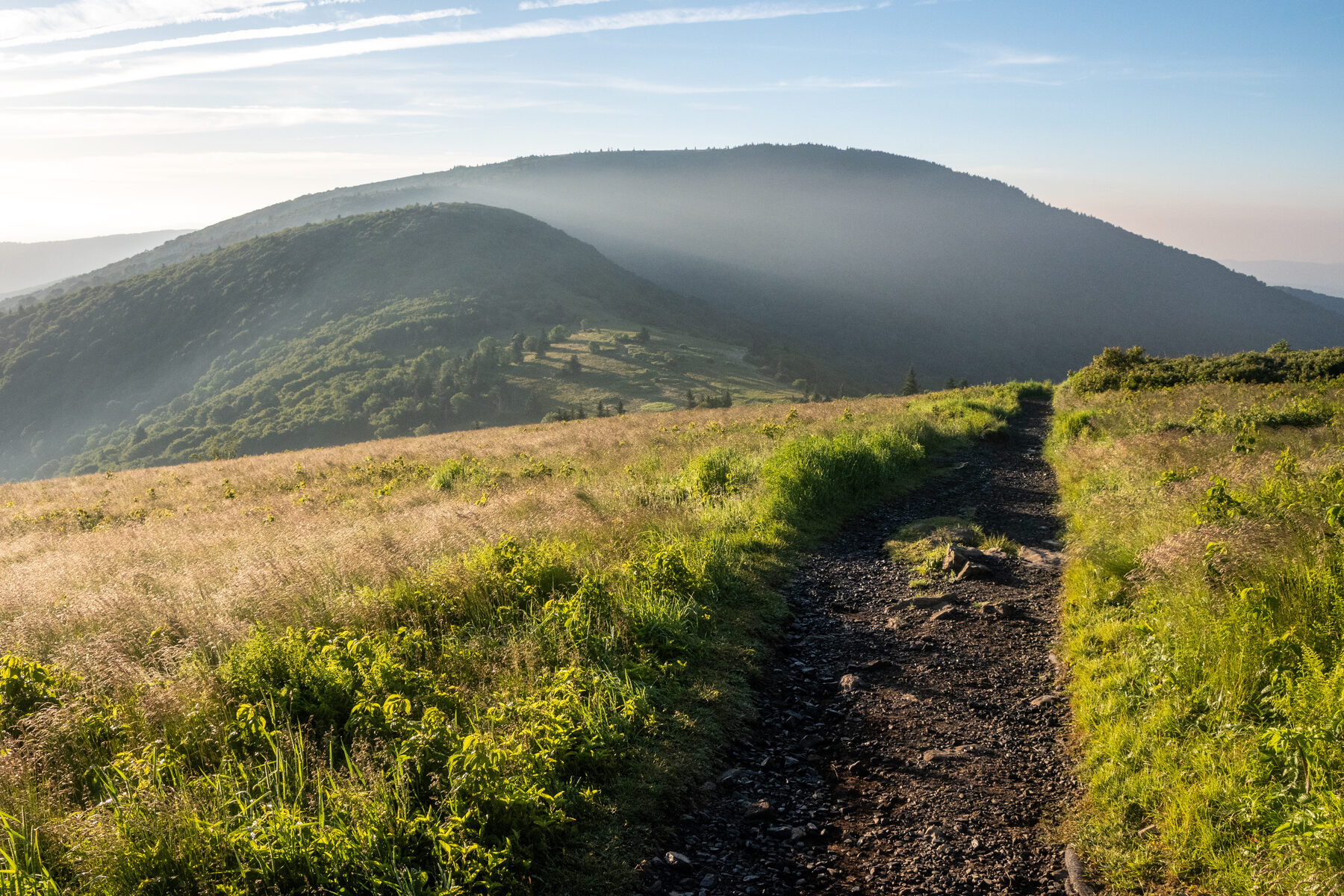 Mountain ridge view near Roan Highlands toward the High Country